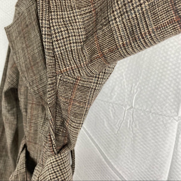 Twik Simons Canada Brown Long Sleeve Wool Button Down Blazer Size S Petite - Picture 6 of 15